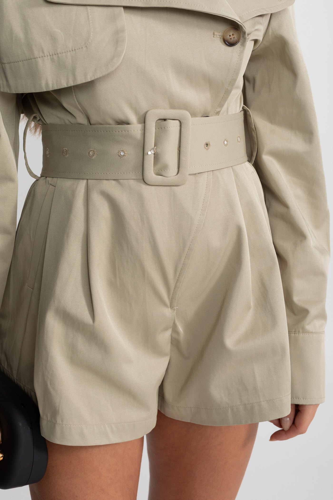 Belted Trench Jumpsuit
