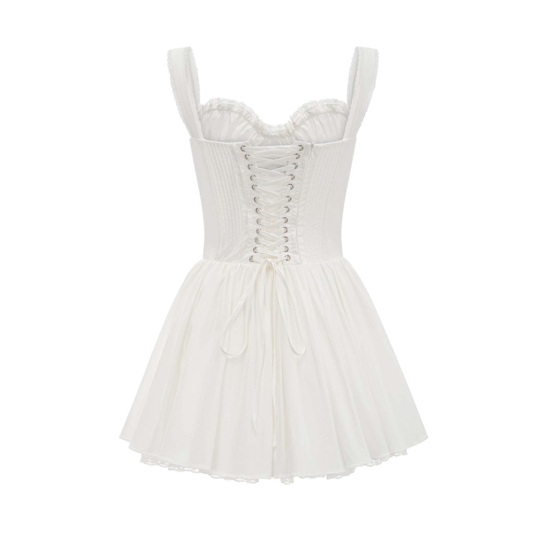 Camille - Corset-Style Front Tie Mini Dress