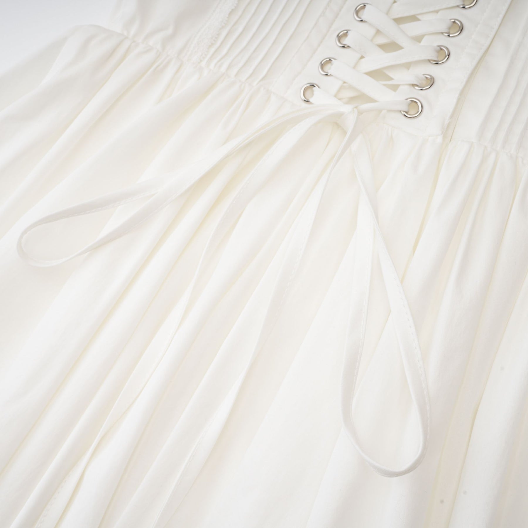 Camille - Corset-Style Front Tie Mini Dress