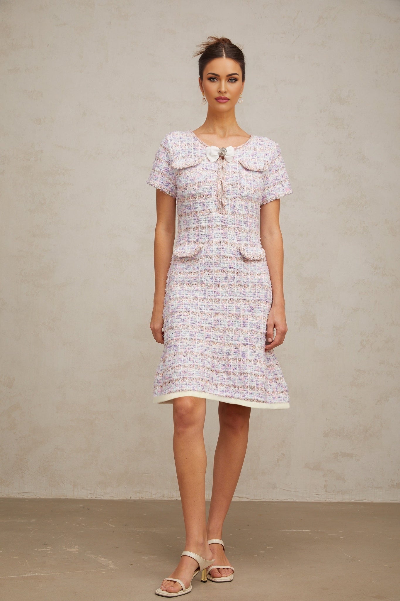 Lacey - Crystal Embellished Midi Dress