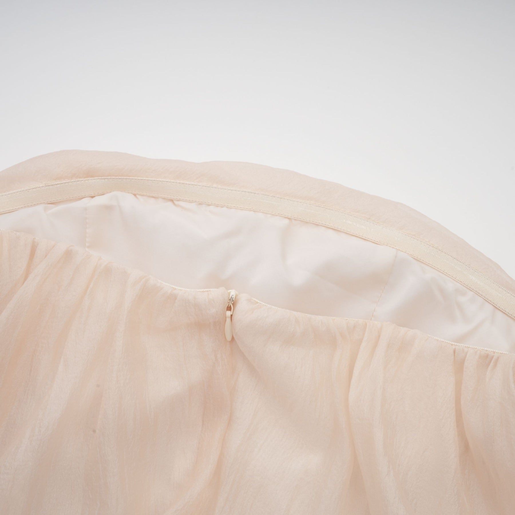 Amaya - Off-Shoulder Champagne Mini Dress