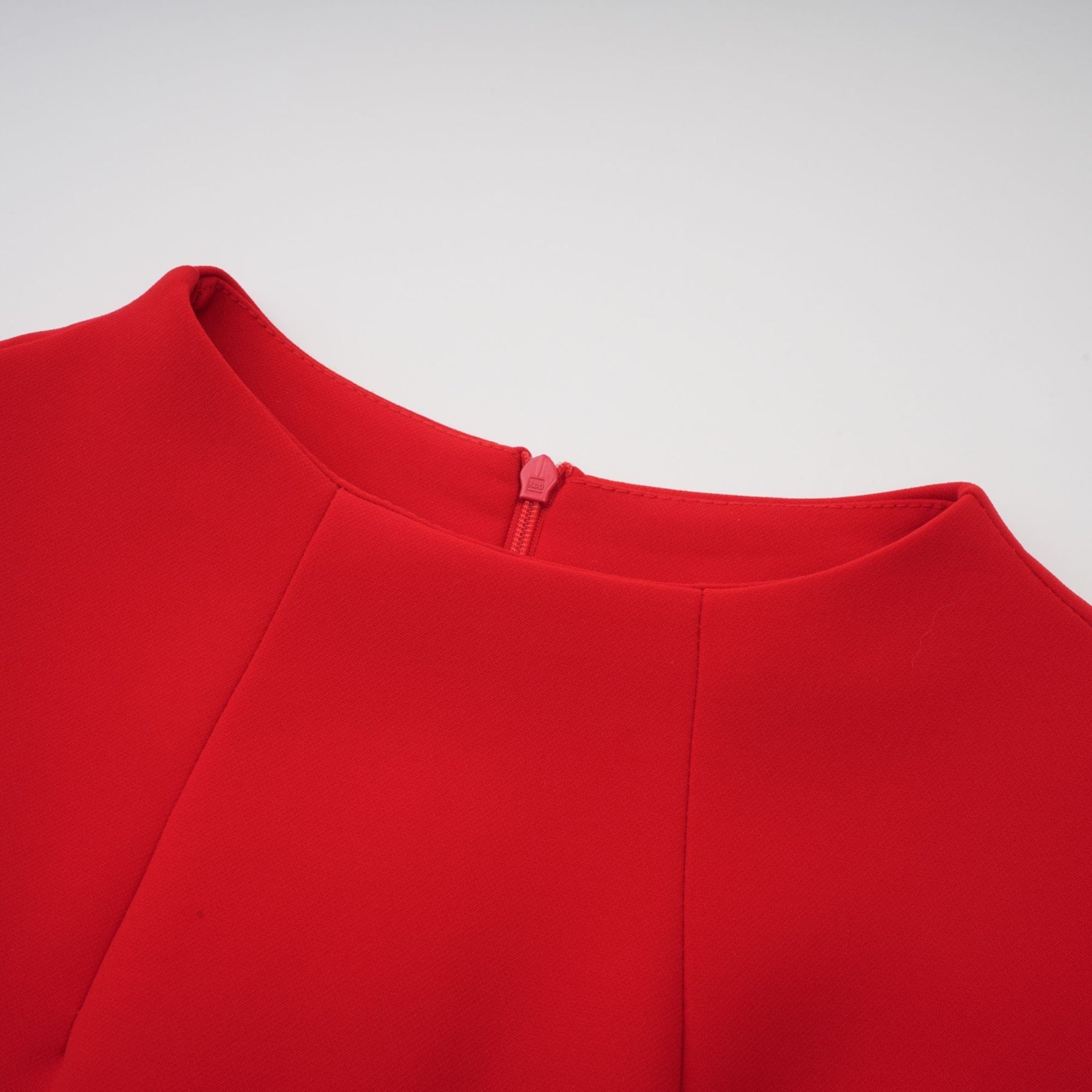 Ainsley - Red Cap Sleeve Mini Dress