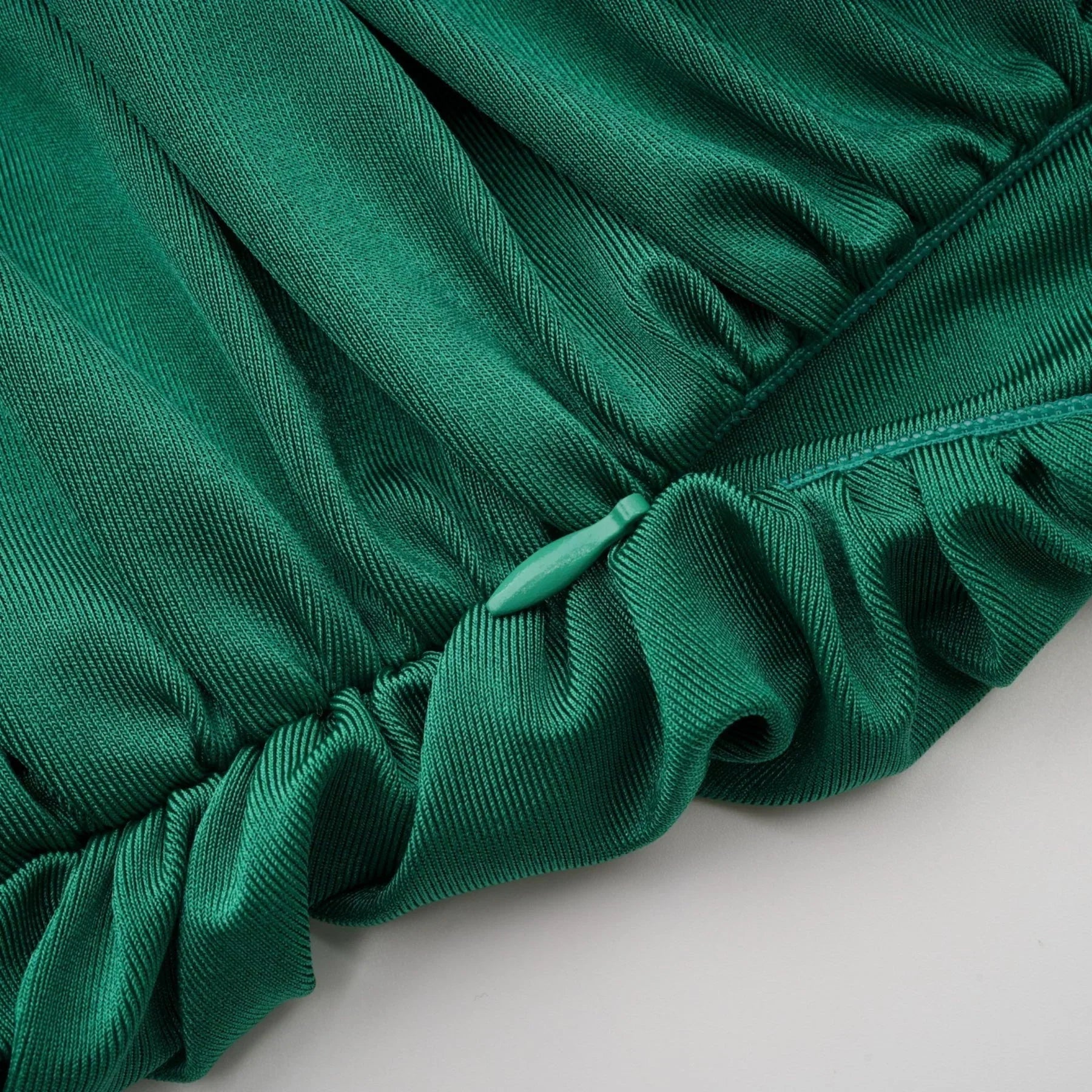 Alba - V-Neck Gloves Set Mini Dress