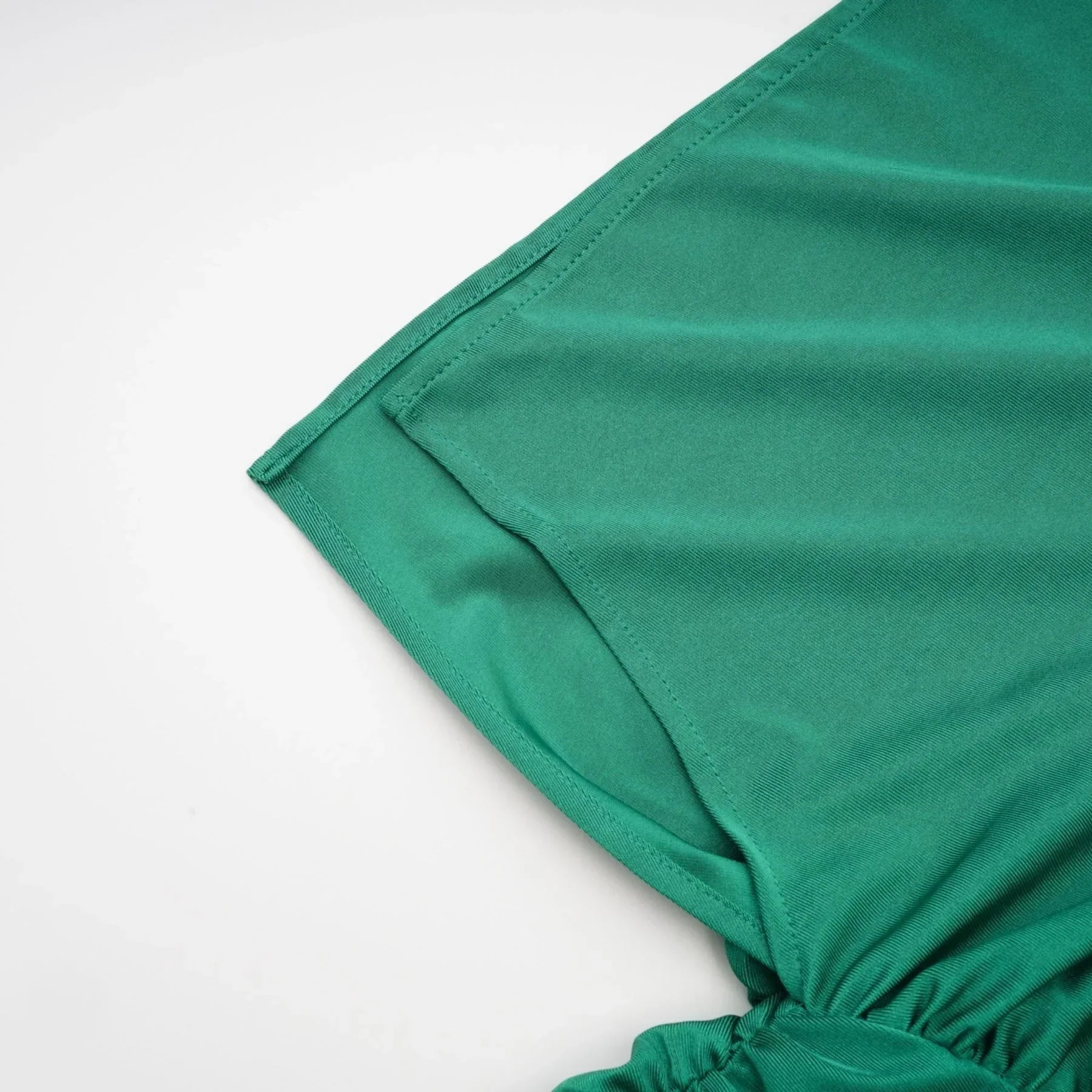 Alba - V-Neck Gloves Set Mini Dress